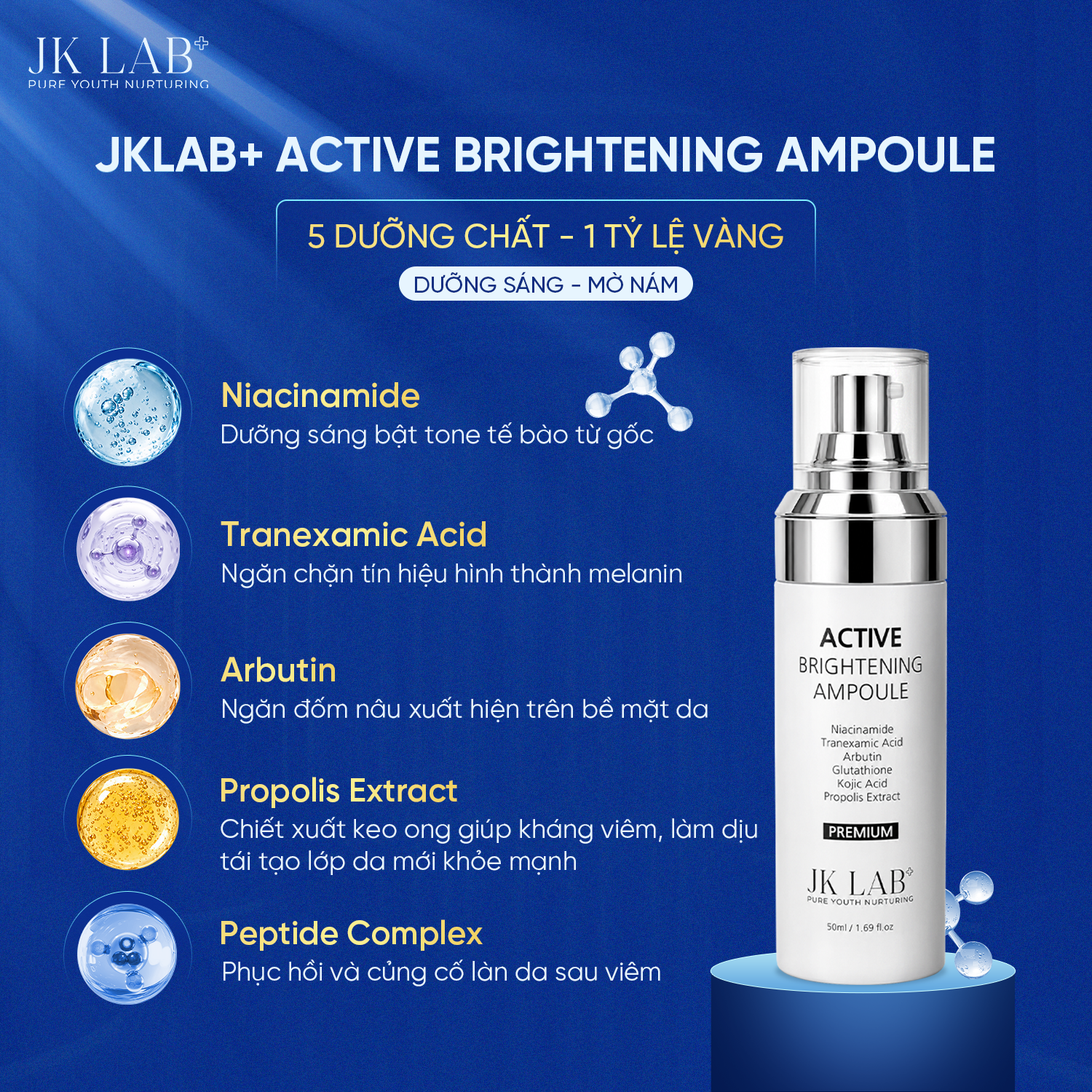 TINH CHẤT JKLAB ACTIVE BRIGHTENING AMPOULE - Ảnh 2